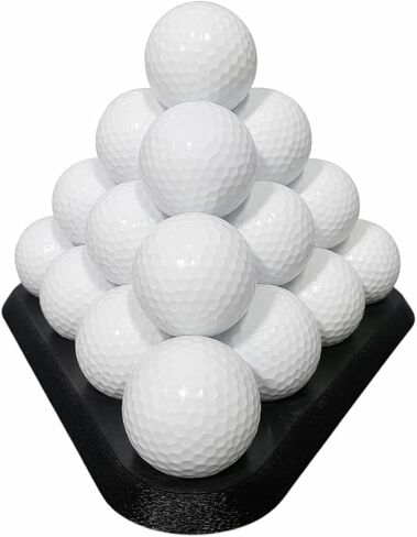 Pyramid Golf Ball Holder Organizer for 14 Balls Golf Ball Storage Rack Display Stand for Golf Simulator Room Desk or Garage in Saudi Arabia
