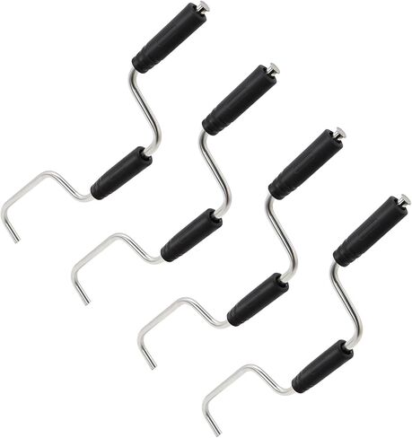 لفاف حزام البضائع الفولاذي شديد التحمل - أسطوانة ربط مقطورة مسطحة محمولة مع طلاء مسحوق صناعي، يناسب أشرطة الونش مقاس 4 بوصات، أداة لف يدوية مقاومة للتآكل للشاحنات، عبوتان in Kuwait