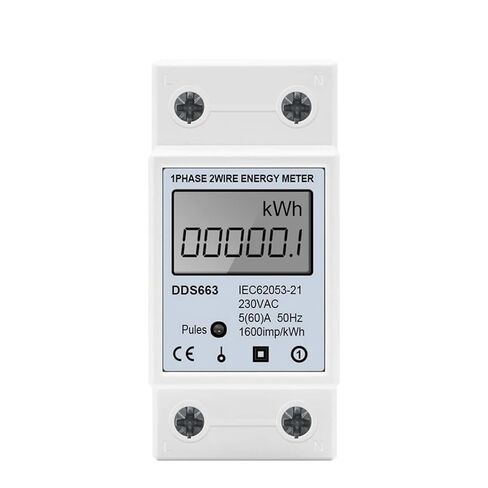 1 قطعة التيار المتناوب 220 فولت 230 فولت 60A 50 هرتز شاشة ديجيتال مرحلة واحدة مقياس الطاقة الكهربائية كيلوواط ساعة التيار المتناوب الرقمية واط ساعة متر اختبار متر الدين السكك الحديدية in Kuwait