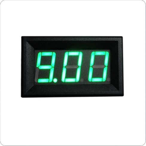 1 قطعة YB27 ثلاثة أسلاك LED مقياس الجهد الرقمي الفولتميتر 0-10 فولت 0-30 فولت 0-100 فولت 0-300 فولت 0-600 فولت كاشف الجهد لوحة فولت متر (غطاء أبيض-أحمر، DC00-1000V) in Kuwait