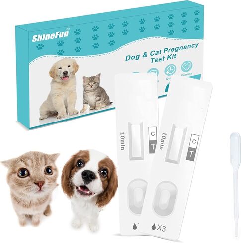 طقم اختبار الحمل للكلاب والقطط في المنزل، اختبار بول الكلاب - يعتمد على البول، دقيق بنسبة 98.8%، نتائج خلال 10 دقائق، غير مؤلم (قطعة واحدة) in Kuwait