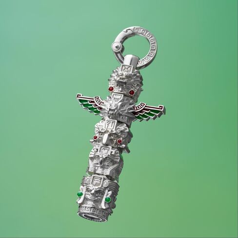 COPPERTIST.WU Mayan Totem Pendant – Handcrafted Amulet Jewelry for Men & Women, Spiritual Talisman Ancient Civilization, DIY Totem Charm for Bracelets & Necklaces in Saudi Arabia