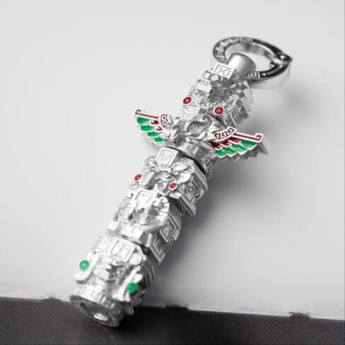 COPPERTIST.WU Mayan Totem Pendant – Handcrafted Amulet Jewelry for Men & Women, Spiritual Talisman Ancient Civilization, DIY Totem Charm for Bracelets & Necklaces in Saudi Arabia