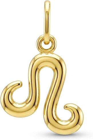 Gold Zodiac Astrology Sign Charm Pendant - 10 Karat Gold - Zodiac Horoscope Pendant in Saudi Arabia