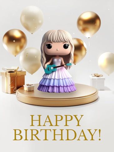 Cute Singer Star Doll Epoxy Resin Fashion Doll Singing Modeling, Charms Cartoon Style,The Best Gift for Music Fans and Friends (#1) in Saudi Arabia