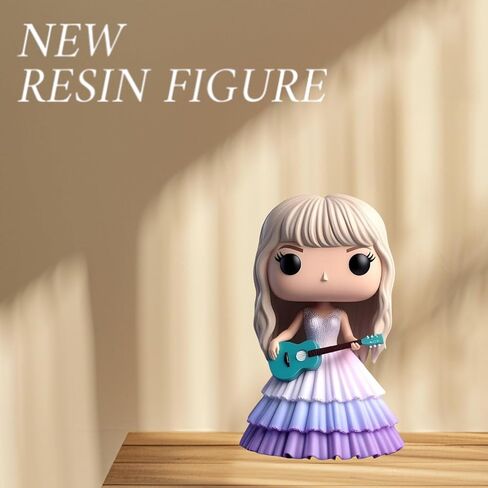 Cute Singer Star Doll Epoxy Resin Fashion Doll Singing Modeling, Charms Cartoon Style,The Best Gift for Music Fans and Friends (#1) in Saudi Arabia