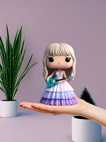 Cute Singer Star Doll Epoxy Resin Fashion Doll Singing Modeling, Charms Cartoon Style,The Best Gift for Music Fans and Friends (#1) in Saudi Arabia