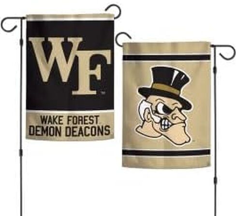 Wake Forest Demon Deacons Garden Flags 2 sided 12.5" x 18" in Saudi Arabia