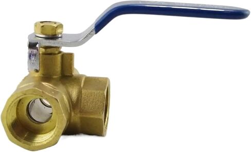 1 Pcs Female Brass Ball Valve Tee 1/2 Inch BSPP Connection in Saudi Arabia