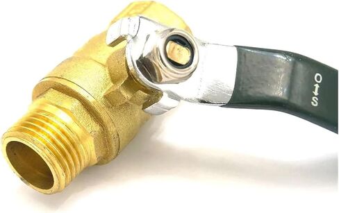 1/4" Internal Thread to 1/4" External Thread Brass Ball Valve with Handle Pn 0.8 Mpa Suitable for air, Natural Gas, Water, Fuel in Saudi Arabia