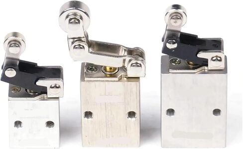 1 Pcs S3L-M5/06/08 Pneumatic 2-Position 3-Way Single Roller Mechanical Valve(1/4") in Saudi Arabia
