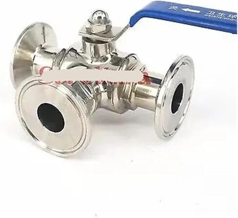 1-1/4" 32mm 304 Stainless Steel 1.5" Sanitary 3-Way L-Port Ball Valve in Saudi Arabia