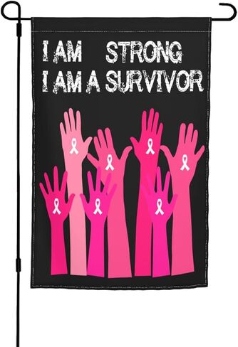 الوعي بسرطان الثدي علم الشريط الوردي 3 × 5 قدم في الهواء الطلق أعلام البيت مع الحلقات الداخلية ساحة زخارف حديقة العطلة لافتة العطلة in Kuwait