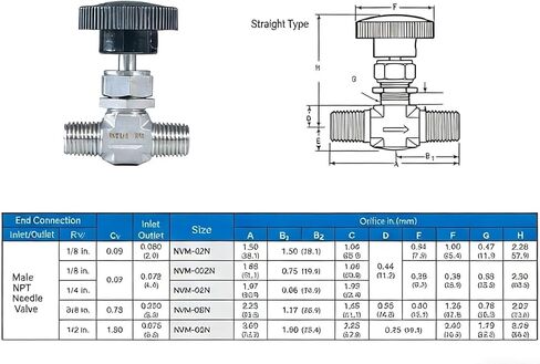 1/4 "3/8" 1/2 "صمام كروي من الفولاذ المقاوم للصدأ ذكر مع قضيب ضبط مقبض دائري أسود إبرة الضغط العالي (3/8") in Saudi Arabia