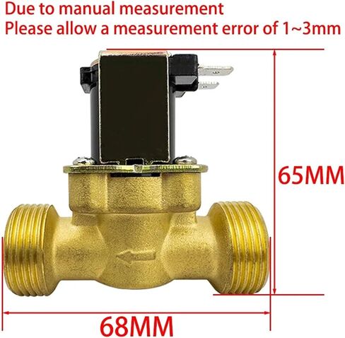 G3/4 Inch AC 110/220V DC 5/12/24V Normally Closed Brass Solenoid Valve 1Pcs(AC 110V) in Saudi Arabia
