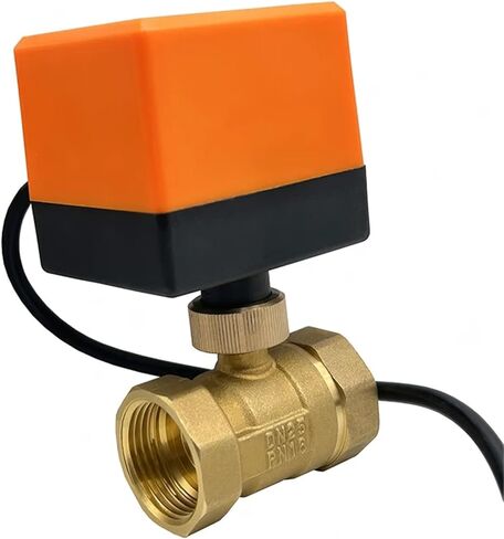 1/2 3/4 1 2 Inch Motorized Ball Valve 220V 12V 24V Brass Electric Three Wire Or Two Line 1Pcs(2",24VAC_CR02) in Saudi Arabia