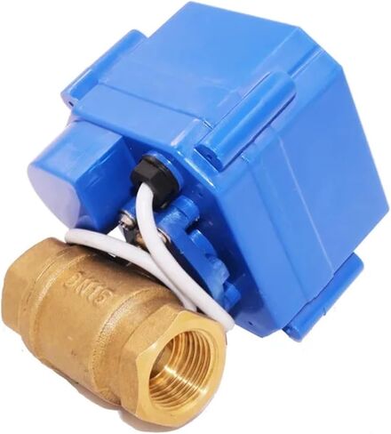 صمام كروي بمحرك مع مفتاح يدوي ومؤشر تشغيل/إيقاف نافذة نحاس كهربائي AC220V/DC24V/DC12V 1 قطعة (1/2"، DC12V_CR04) in Saudi Arabia