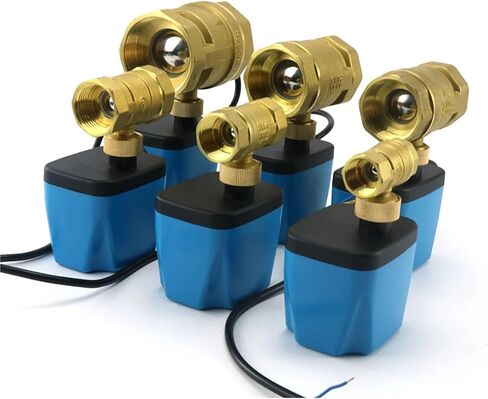 Normally Closed Motorized Ball Valve 220V 12V 24V 2-Wire Brass Electric Solenoid DN15 - DN32 1Pcs(1/2",AC220V_NORMALLY CLOSED) in Saudi Arabia