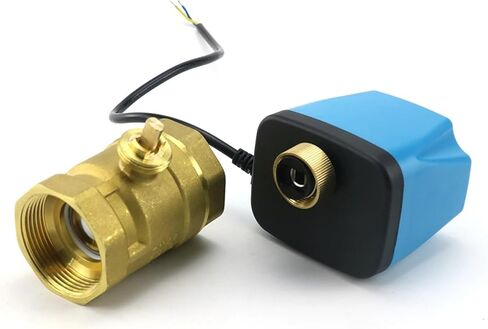 Normally Closed Motorized Ball Valve 220V 12V 24V 2-Wire Brass Electric Solenoid DN15 - DN32 1Pcs(1/2",AC220V_NORMALLY CLOSED) in Saudi Arabia