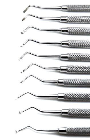 10 Pcs Dental Superior Excavator Spoon Ends 1mm-2.5mm Restorative Instrument in Saudi Arabia