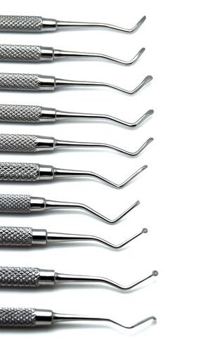 10 Pcs Dental Superior Excavator Spoon Ends 1mm-2.5mm Restorative Instrument in Saudi Arabia