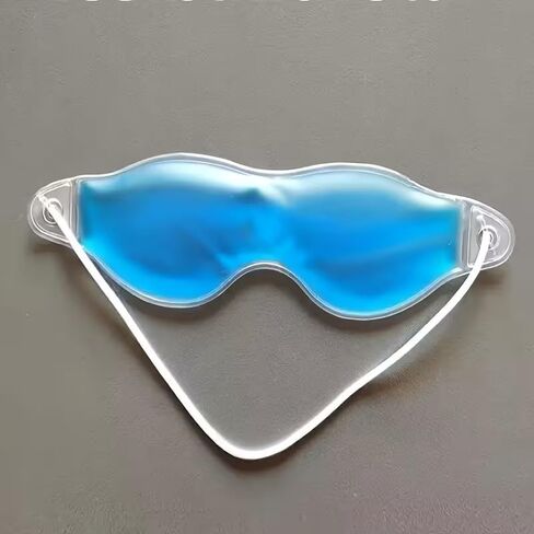 Reusable Gel Eye Mask for Hot/Cold Therapy – Cooling Eye Mask for Sleep, Dark Circle Relief, and Puffy Eyes – Soft, Adjustable, Fragrance-Free, No Batteries, Ideal for Relaxation and Restful Sleep in Saudi Arabia