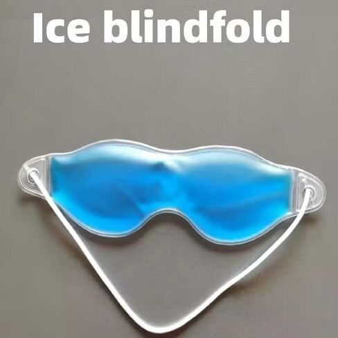Reusable Gel Eye Mask for Hot/Cold Therapy – Cooling Eye Mask for Sleep, Dark Circle Relief, and Puffy Eyes – Soft, Adjustable, Fragrance-Free, No Batteries, Ideal for Relaxation and Restful Sleep in Saudi Arabia