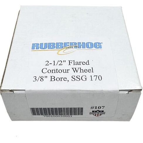 Rubberhog 2-1/2" x 1" Flared Contour Buffing Wheel 170 SSG 3/8" Arbor Hole in Saudi Arabia