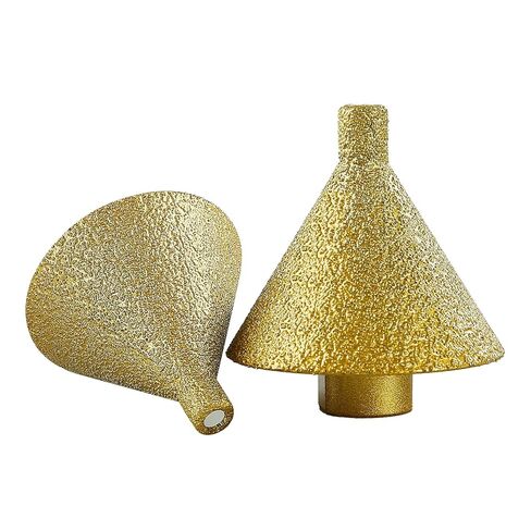 LOZLIN 2" Diamond Beveling & Reaming Wheel with 5/8-11 Arbor - Multi-Purpose Grinding Disc for Porcelain Marble Tile Chamfering Polishing Hole Enlargement in Saudi Arabia