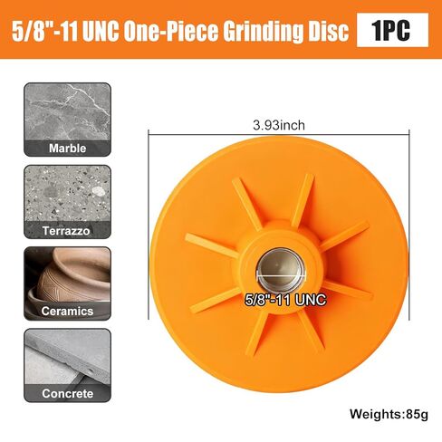 4" Diamond Polishing Pads for Angle Grinder 5/8"-11 UNC, Concrete & Stone Polishing Pads for Granite, Marble, Tile, Quartz, Glass, Ceramic - Wet/Dry Use Diamond Sanding & Edge Trimming Discs in Saudi Arabia