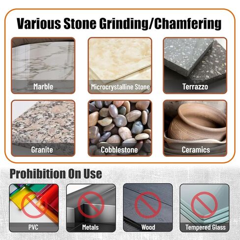 4" Diamond Polishing Pads for Angle Grinder 5/8"-11 UNC, Concrete & Stone Polishing Pads for Granite, Marble, Tile, Quartz, Glass, Ceramic - Wet/Dry Use Diamond Sanding & Edge Trimming Discs in Saudi Arabia