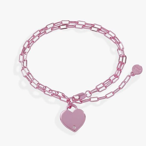 سوار سلسلة مشبك ورق مزدوج من Alex and Ani على شكل قلب in Kuwait