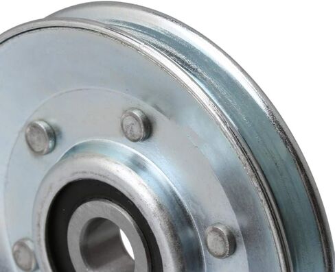 CNBTR Silver Iron Cable Pulley Wheel 10x73x11mm V Shape Groove Wheel Bearing Idler Pulley Load-Bearing 215KG for Gym Equipment Garage Door Opener in Saudi Arabia