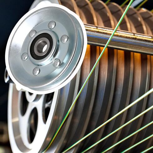 CNBTR Silver Iron Cable Pulley Wheel 10x73x11mm V Shape Groove Wheel Bearing Idler Pulley Load-Bearing 215KG for Gym Equipment Garage Door Opener in Saudi Arabia