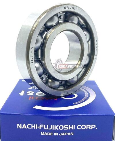 NACHI Japan 6308 C3 محامل الكرات ذات الأخدود العميق 40x90x23mm مفتوحة، بدون أختام in Kuwait
