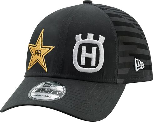 قبعة منحنية للفريق طبق الأصل من Husqvarna Rockstar Motorcycles، أسود، مقاس واحد in Saudi Arabia