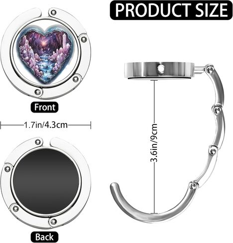 Foldable Purse Hook for Table, Purse Hanger for Table, Purse Holder, Foldable Purse Hook Womens Bag, Women's Bag Hanger Holder, Pretty Pattern Flower, 1pcs in Saudi Arabia