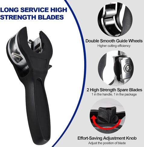 قاطع أنابيب السقاطة من الجيل الثالث في مساحة ضيقة، قاطعات أنابيب ممتازة (1/4 بوصة إلى 1-1/8 بوصة) للنحاس والنحاس والألومنيوم، إجمالي 3 شارات فولاذية (2 على القاطع، 1 في الحقيبة)، زوج واحد من القفازات المضادة للانزلاق in Kuwait