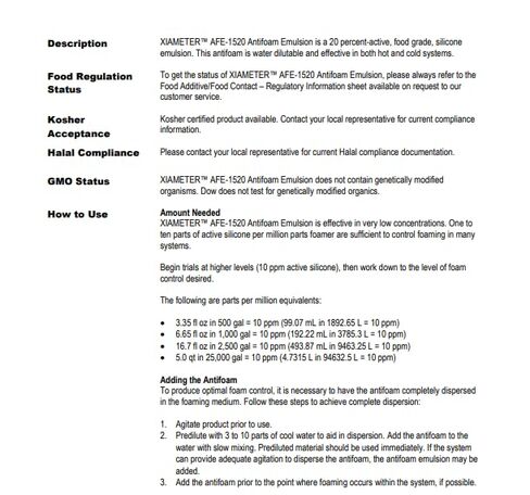 AFE-1520 Antifoam Agent - 1 Gallon in Saudi Arabia