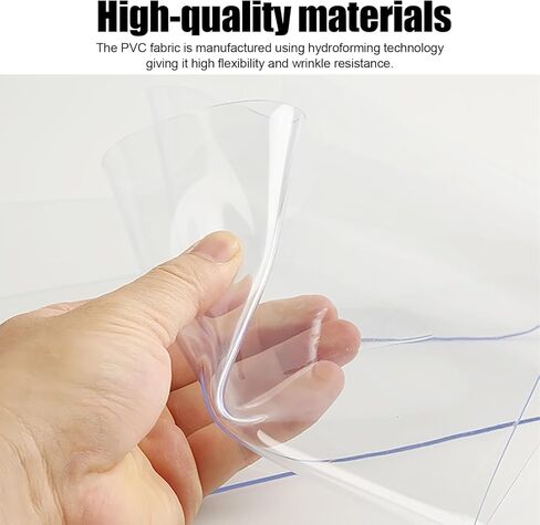 ستائر شريطية مقاومة للماء من مادة PVC - ستارة باب من الفينيل الشفاف للاستخدام التجاري، ومنزل الحيوانات الأليفة، ومداخل المستودعات (W75xH240cm/29.53x94.49in) - متينة وسهلة التركيب in Kuwait