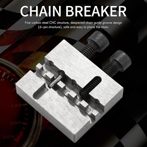 #35 Chain Breaker Tool Racing Chain Press Tool CNC Steel Constructure Silver in Saudi Arabia