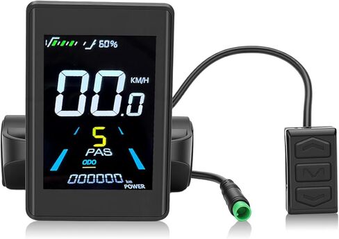 شاشة LCD للدراجة الكهربائية، عداد عرض الدراجة الكهربائية الذكي، عداد سرعة موصل 5 أساسي مقاوم للماء، لوحة تحكم إلكترونية لركوب الدراجات in Kuwait