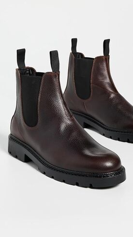 حذاء تشيلسي من الجلد المحبب Trais للرجال من Les Deux in Kuwait