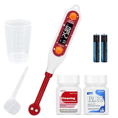 مقياس الملوحة للطعام، جهاز اختبار الملح الرقمي، قارئ مقياس الملوحة المحمول، قياس الملح في تخمير الحساء الساخن، الطبخ، الماء المالح، الطعام المالح، سائل EC TDS، مقياس كثافة الماء لاختبار المياه في المختبر، تربية الأحياء المائية in Kuwait