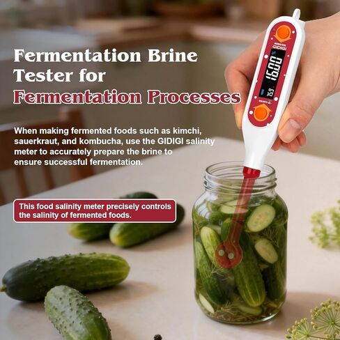 مقياس الملوحة للطعام، جهاز اختبار الملح الرقمي، قارئ مقياس الملوحة المحمول، قياس الملح في تخمير الحساء الساخن، الطبخ، الماء المالح، الطعام المالح، سائل EC TDS، مقياس كثافة الماء لاختبار المياه في المختبر، تربية الأحياء المائية in Kuwait