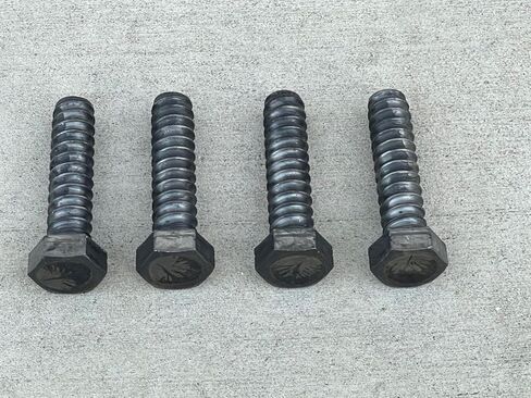 مسامير ربط لفائف Sandbaggy مقاس 3/4 بوصة × 3 بوصة - خيط ملف ذاتي التنظيف - قوالب الخرسانة، تشكيل سطح الجسر، وظائف الخرسانة مسبقة الصب (25، 3/4 بوصة × 3 بوصة) in Kuwait