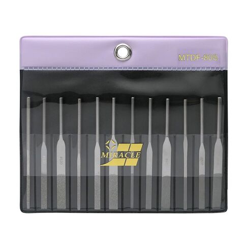 مجموعة مبرد مستدقة ماسية مكونة من 12 قطعة - متعددة الحبيبات (120/200/400/600) - مبرد دقيق للمعادن والزجاج والسيراميك والأظافر - أدوات تعمل بالهواء المضغوط والكهرباء والموجات فوق الصوتية أو مقبض كوليت بقطر 3 مم in Kuwait