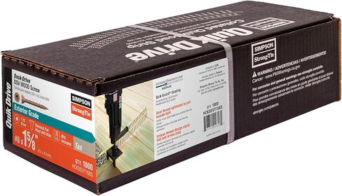Simpson Strong-Tie HCKDSVT158S Deck-Drive DSV Wood Screw (Collated) — #8 x 1-5/8 in. T25 6-Lobe, Tan (1000-Qty) (Pack of 176) in Saudi Arabia