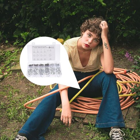 مجموعة مشابك خرطوم زنبركية مزدوجة الأسلاك من MAGICLULU 250 قطعة، وخط الوقود ومشابك أنابيب المياه للسباكة والسيارات، وأحجام متنوعة للتركيبات الصناعية والهيدروليكية in Kuwait