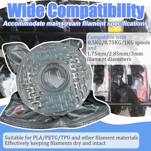 مجموعة أكياس ختم الفراغ من خيوط الطابعة ثلاثية الأبعاد من PurifyLogix، مقاومة للضوء والرطوبة، تتضمن 30 كيس تخزين فراغي، مضخة تفريغ واحدة، 30 مجففًا، 5 مشابك وقلمين تحديد (13.4 × 12.6 بوصة) in Kuwait